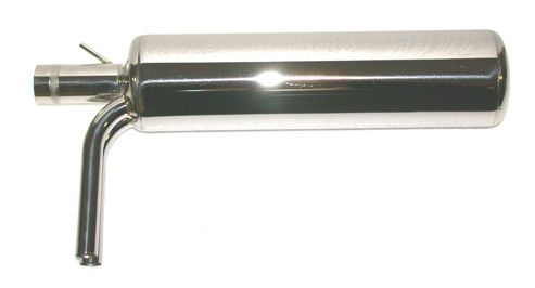 Zimmerman Petrol Exhaust (70-90cc 70mm x 330mm overall) (Z30085) - Click Image to Close