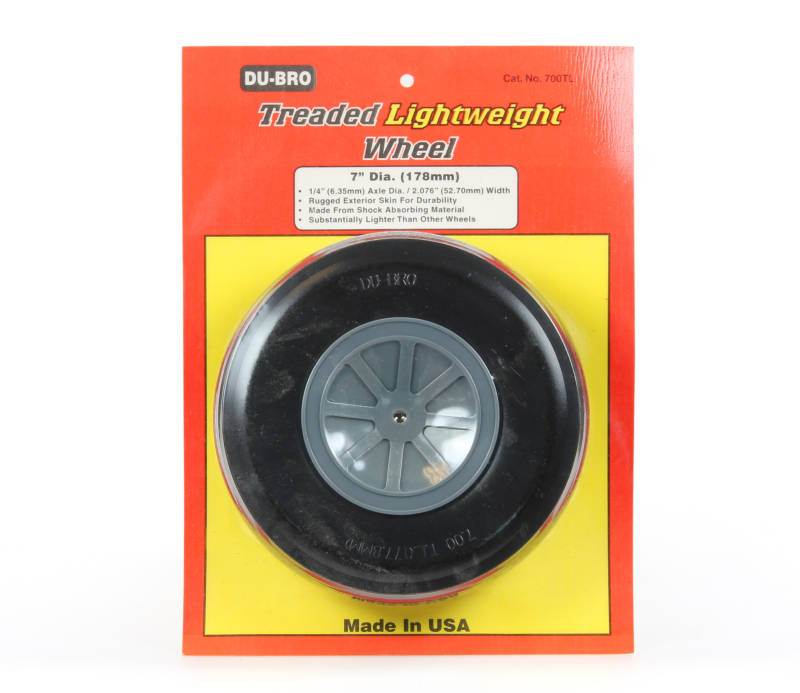 Dubro 7" Light Weight Treaded wheels 178mm