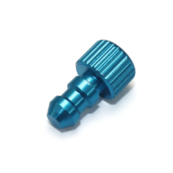 Aluminium Fuel Line Plug Blue (4.5mm insert dia)