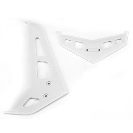 (image for) Blade 300X White Stabiliser and Fin Set BLH4530 - Click Image to Close