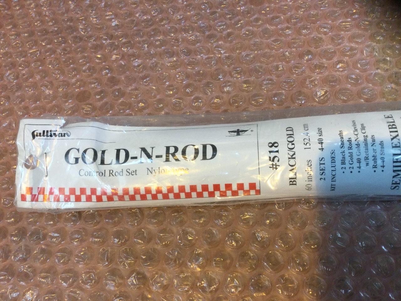 (image for) Gold N Rod. Black/Gold 60” 1542mm