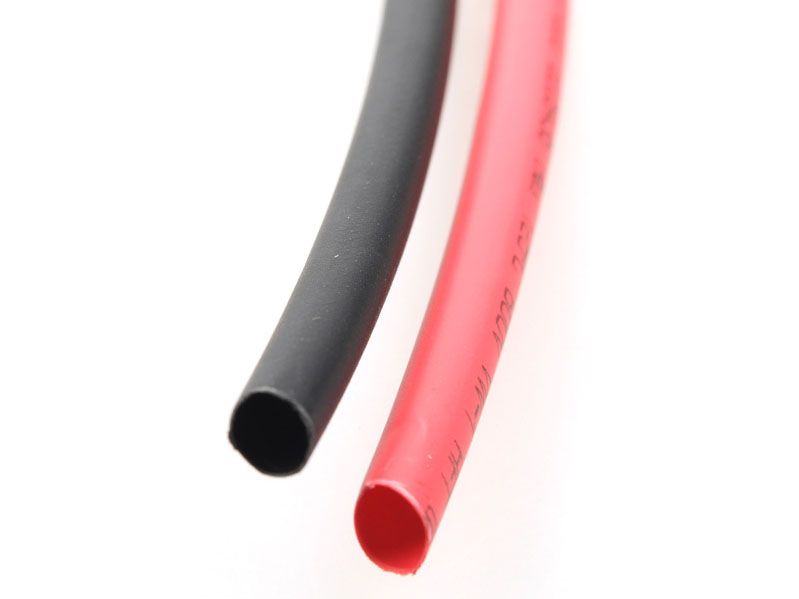 (image for) Heat Shrink tube 6mm o/d Red/Black 1m