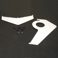 (image for) Tail Fin Set White - 3.3c.5s.V3