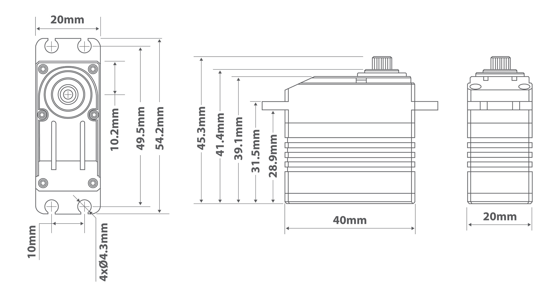 MGB8555HV Outline drawing