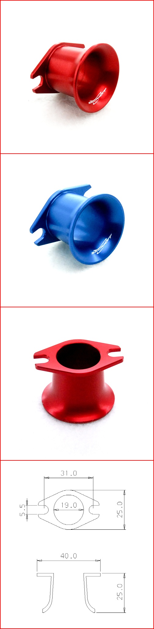 Suction Funnel (Red) - Click Image to Close