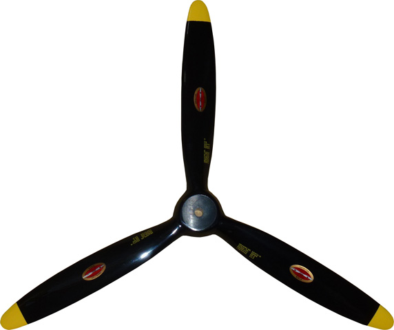 Biela 3 Blade Prop 23x10" Black/Yellow