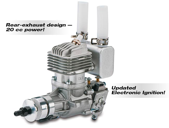 DLE 20RA Petrol Engine - Click Image to Close