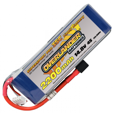 2200mAh 4S 14.8v 35C Deans connector JST-XH